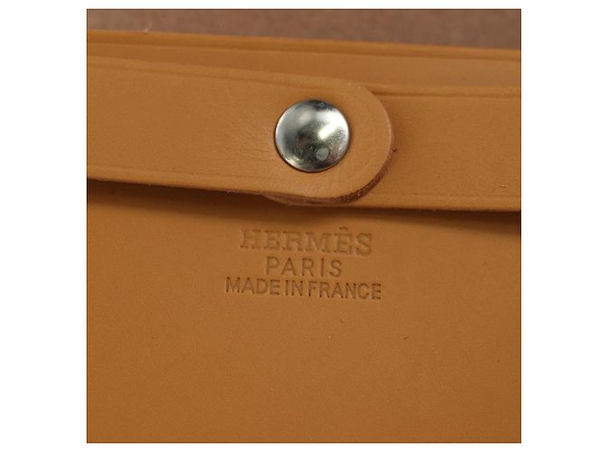 Hermès HERMES Postkarten-Set Visionaire 32 Spielkarten Leder Beige Auth 180397M - Ansicht 9