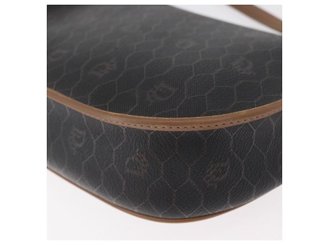 Borsa a tracolla Christian Dior Honeycomb Canvas PVC Nero Oro Auth BA12686 D'oro - vista 16