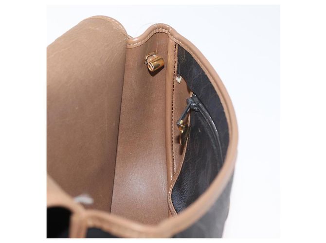 Borsa a tracolla Christian Dior Honeycomb Canvas PVC Nero Oro Auth BA12686 D'oro - vista 19
