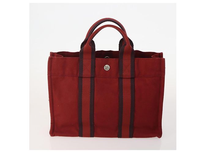 Hermès Borsa Fourre Tout PM HERMES in tela, Set da 4, Grigio Rosso Navy Autentica BA12858 Marrone Blu navy - vista 2