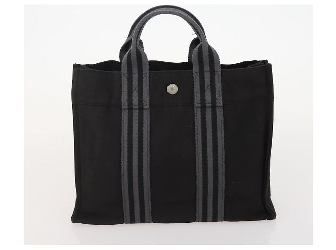 Hermès Borsa Fourre Tout PM HERMES in tela, Set da 4, Grigio Rosso Navy Autentica BA12858 Marrone Blu navy - vista 21