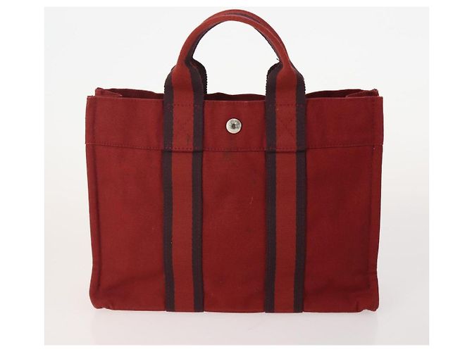 Hermès Borsa Fourre Tout PM HERMES in tela, Set da 4, Grigio Rosso Navy Autentica BA12858 Marrone Blu navy - vista 3