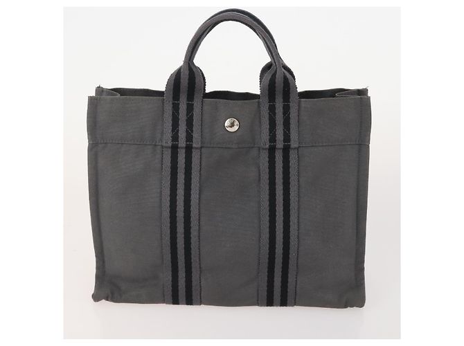 Hermès Borsa Fourre Tout PM HERMES in tela, Set da 4, Grigio Rosso Navy Autentica BA12858 Marrone Blu navy - vista 9