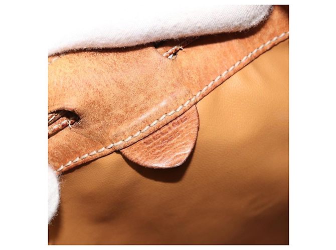 Céline Borsa a tracolla CELINE Macadam Canvas PVC Pelle Marrone Oro Auth 180643 D'oro - vista 19