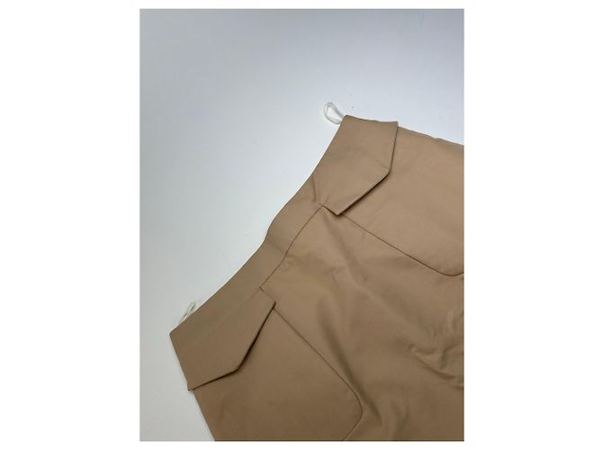 Céline Vintage Celine Baumwollmischung Rock Y2K Beige - Ansicht 10