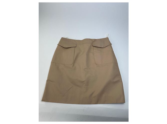 Céline Vintage Celine Baumwollmischung Rock Y2K Beige - Ansicht 5
