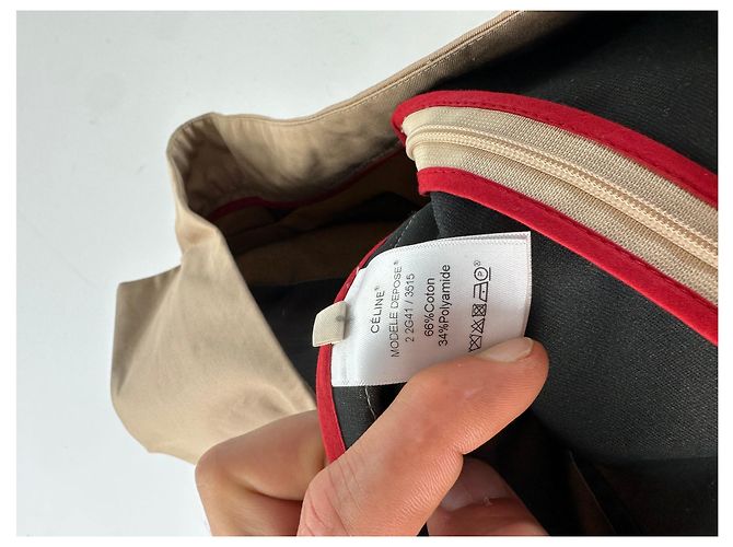 Céline Vintage Celine Baumwollmischung Rock Y2K Beige - Ansicht 8