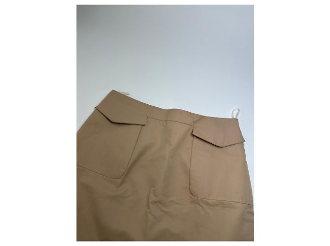 Céline Vintage Celine Baumwollmischung Rock Y2K Beige - Ansicht 9