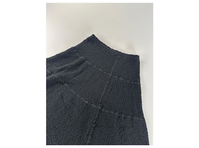 Gonna vintage Issey Miyake in misto cotone Y2K nera Nero - vista 12