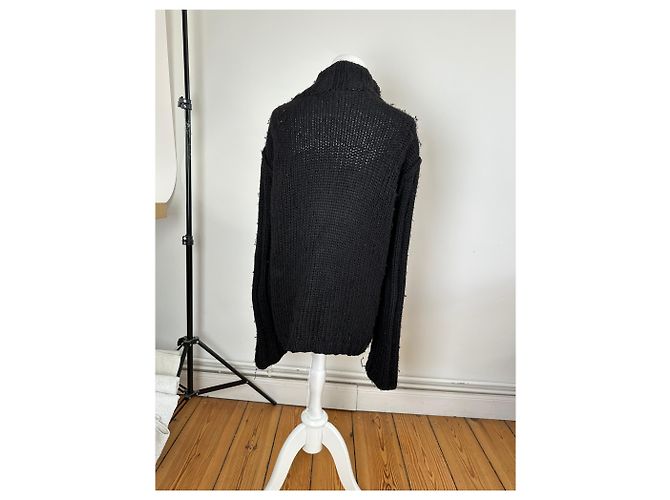 Roberto Cavalli Vintage Cavalli Strickjacke Y2K Schwarz Rot Grün - Ansicht 4