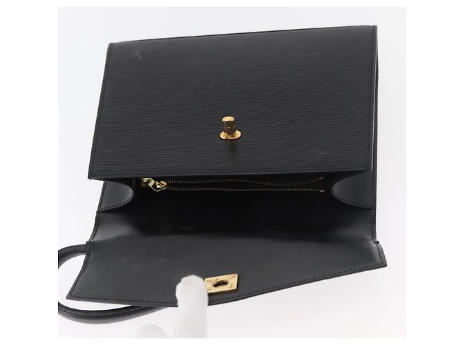 Borsa LOUIS VUITTON Epi Malesherbes Nera M52372 LV Auth 181383 Nero - vista 18