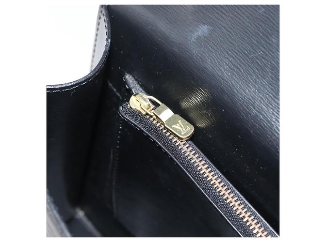 Borsa LOUIS VUITTON Epi Malesherbes Nera M52372 LV Auth 181383 Nero - vista 22