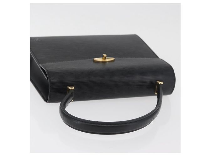 Borsa LOUIS VUITTON Epi Malesherbes Nera M52372 LV Auth 181383 Nero - vista 6