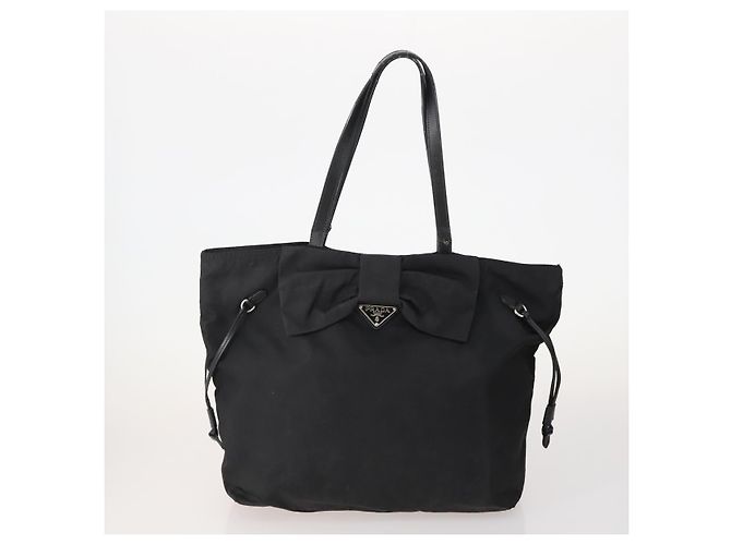 Borsa a Spalla PRADA Nylon 4 Set Black Khaki Auth 178841 Nero Cachi - vista 2