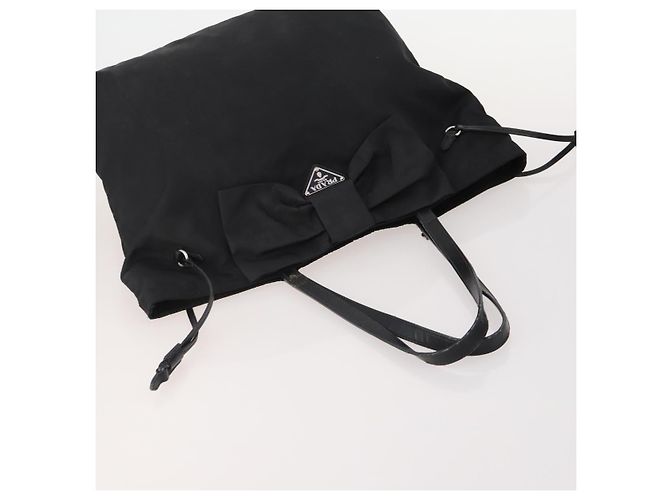 Borsa a Spalla PRADA Nylon 4 Set Black Khaki Auth 178841 Nero Cachi - vista 5