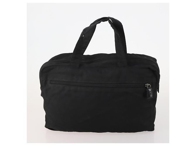 Borsa a Spalla PRADA Nylon 4 Set Black Khaki Auth 178841 Nero Cachi - vista 9