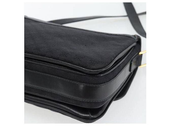 16 Céline Bolsa de Ombro CELINE Macadam Canvas Preta Ouro Auth 180571A Preto Dourado - vista 15