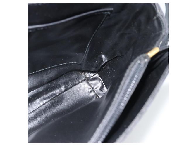 16 Céline Bolsa de Ombro CELINE Macadam Canvas Preta Ouro Auth 180571A Preto Dourado - vista 19