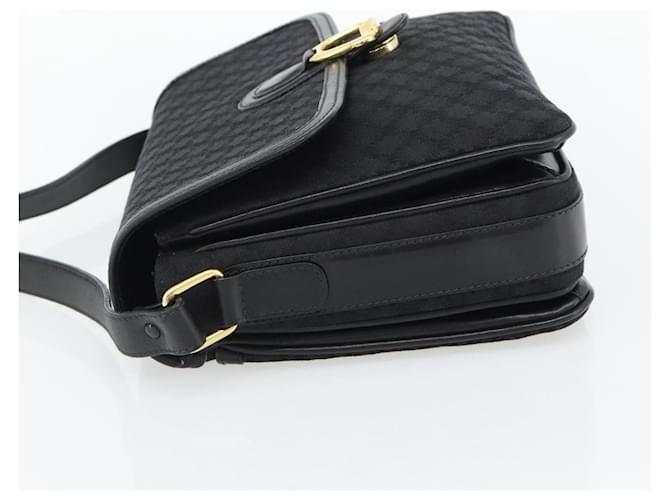 16 Céline Bolsa de Ombro CELINE Macadam Canvas Preta Ouro Auth 180571A Preto Dourado - vista 3