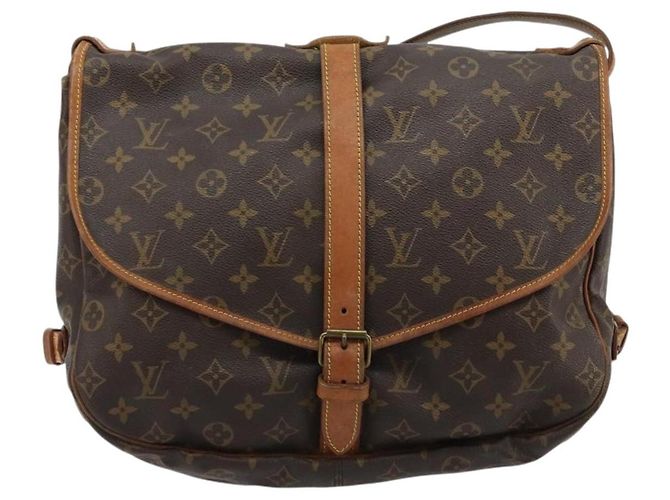 LOUIS VUITTON Borsa a Spalla Monogram Saumur 35 M42254 LV Auth ka4390 Monogramma - vista 13