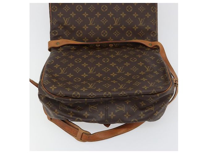 LOUIS VUITTON Borsa a Spalla Monogram Saumur 35 M42254 LV Auth ka4390 Monogramma - vista 20