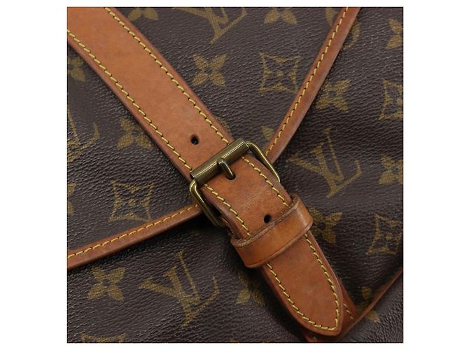LOUIS VUITTON Borsa a Spalla Monogram Saumur 35 M42254 LV Auth ka4390 Monogramma - vista 22