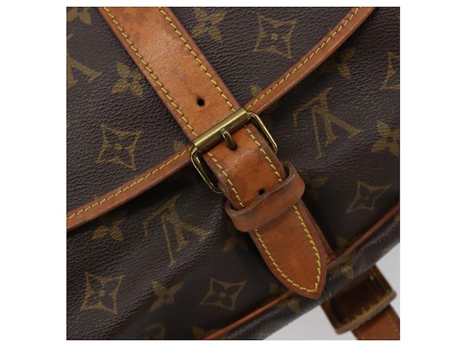 LOUIS VUITTON Borsa a Spalla Monogram Saumur 35 M42254 LV Auth ka4390 Monogramma - vista 28