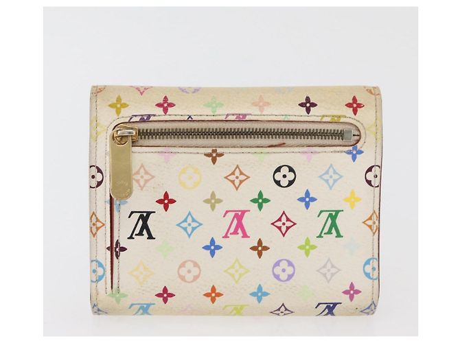 LOUIS VUITTON Portafoglio Monogram Multicolor 2 Set White LV Auth BA12677 Bianco - vista 12