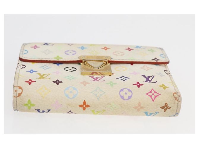 LOUIS VUITTON Portafoglio Monogram Multicolor 2 Set White LV Auth BA12677 Bianco - vista 15