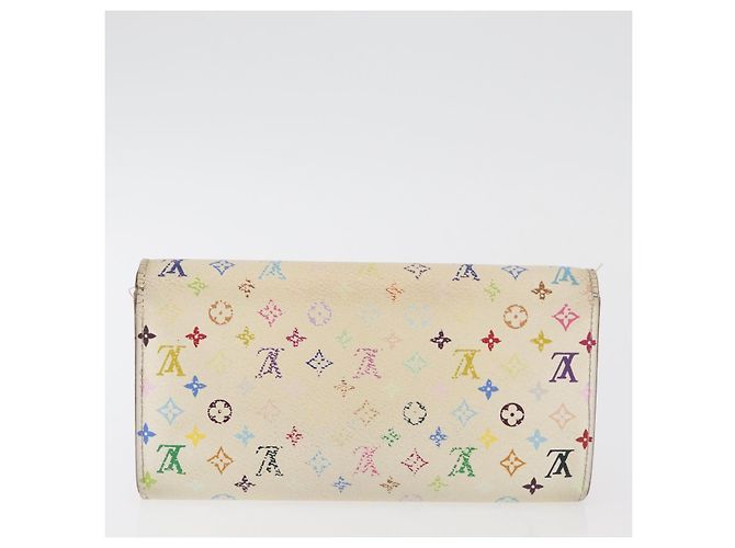 LOUIS VUITTON Portafoglio Monogram Multicolor 2 Set White LV Auth BA12677 Bianco - vista 3