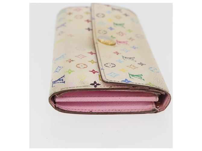 LOUIS VUITTON Portafoglio Monogram Multicolor 2 Set White LV Auth BA12677 Bianco - vista 4