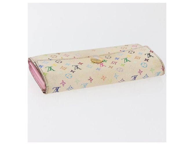 LOUIS VUITTON Portafoglio Monogram Multicolor 2 Set White LV Auth BA12677 Bianco - vista 5