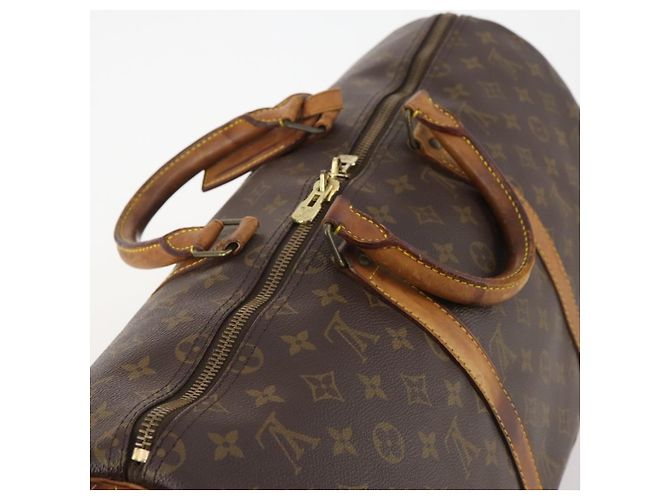 LOUIS VUITTON Borsa Boston Monogram Keepall 50 M41426 LV Auth 181189 Monogramma - vista 6