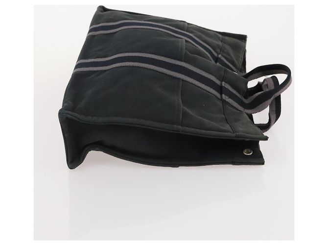 Hermès HERMES Fourre Tout Borsa a Mano Cotone 2 Set Black Auth BA12671 Nero - vista 12