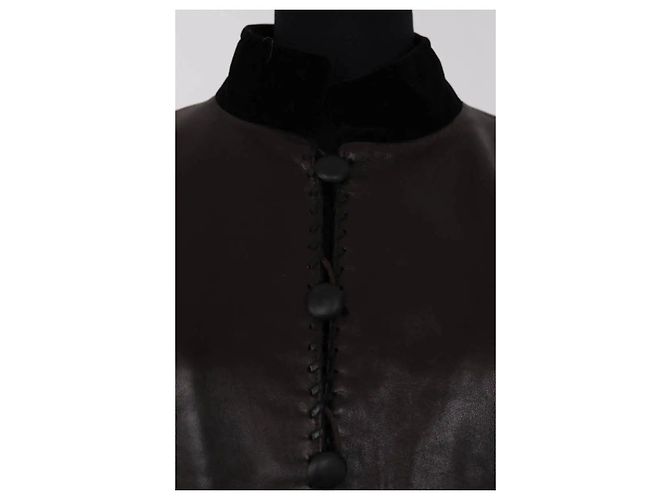 Saint Laurent Giacca marrone - vista 2