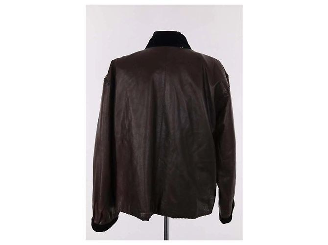 Saint Laurent Giacca marrone - vista 4