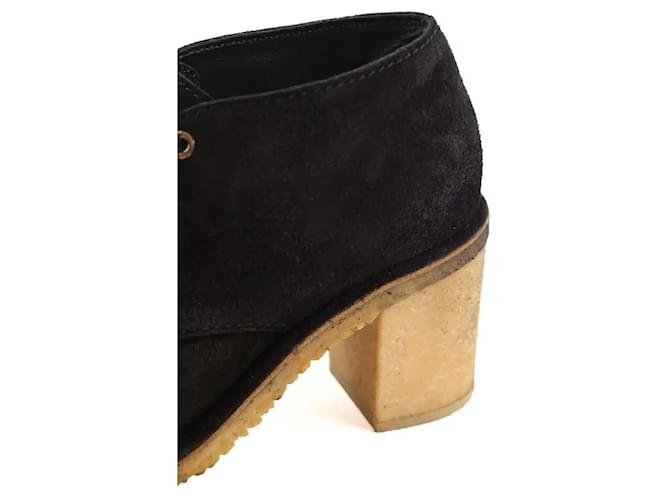 Chanel Stivaletti neri con lacci Nero - vista 5