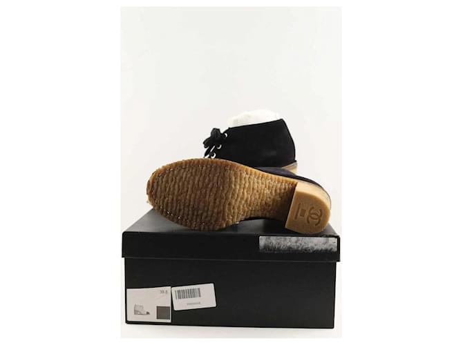 Chanel Stivaletti neri con lacci Nero - vista 6