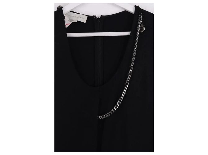 Stella Mc Cartney Stella McCartney Kleid aus schwarzer Viskose - Ansicht 2