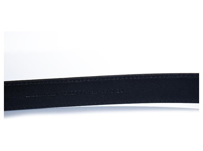 Saint Laurent, LA66 Gürtel mit Schnalle Schwarz Golden - Ansicht 4