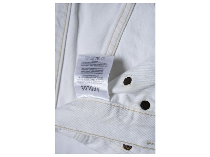 Agolde, jeans branco com entrelaçamento - vista 5