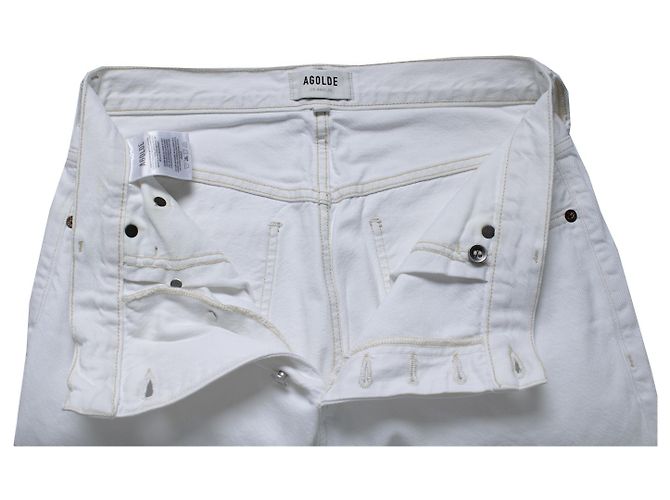 Agolde, jeans branco com entrelaçamento - vista 6