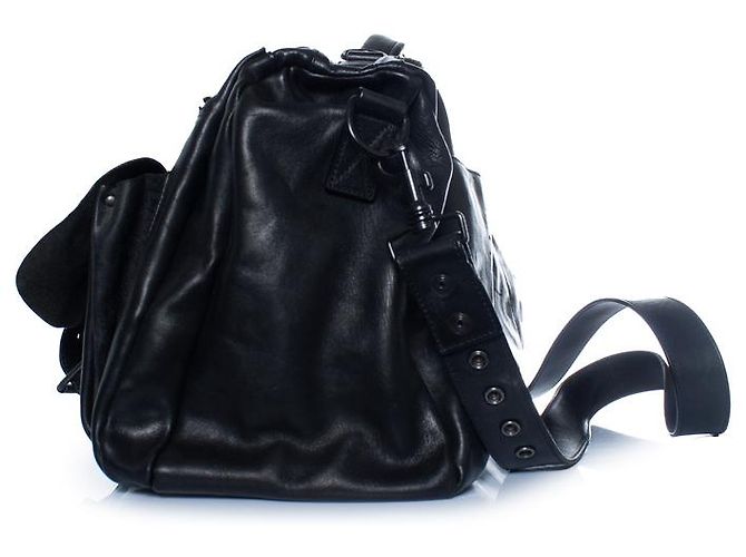 Marsèll Marsell, borsa duffle in pelle nera Nero - vista 3