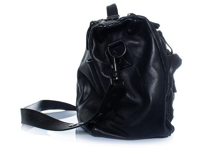 Marsèll Marsell, borsa duffle in pelle nera Nero - vista 5