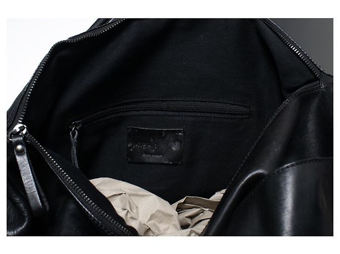 Marsèll Marsell, borsa duffle in pelle nera Nero - vista 7