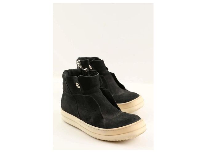 Rick Owens Schwarze Sneaker - Ansicht 3