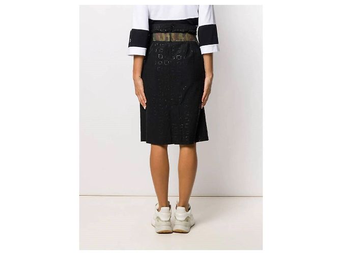 Comme Des Garcons Gonna di Lana Nera Comme des Garçons - 2000s Nero - vista 4