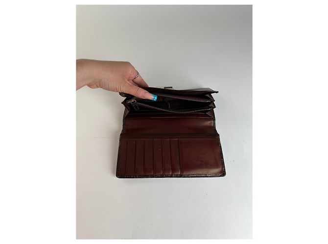 Vintage Givenchy Canvas Wallet Black Brown - view 6