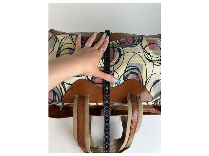 Vintage Marni Canvas Tote Bag Creme Beige - Ansicht 14