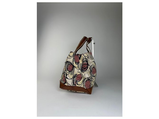 Vintage Marni Canvas Tote Bag Creme Beige - Ansicht 5